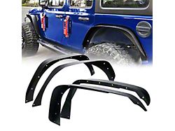 Grind Series Steel Fender Flares; Textured Black (18-25 Jeep Wrangler JL)