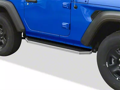 H-Style Running Boards; Black (18-25 Jeep Wrangler JL 2-Door)