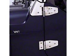 Half Door Hinges; Stainless Steel (87-06 Jeep Wrangler YJ & TJ)