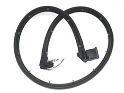 Half Door Seal; Driver Side (97-06 Jeep Wrangler TJ)