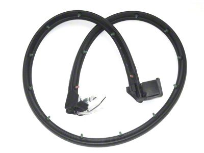Half Door Seal; Driver Side (97-06 Jeep Wrangler TJ)