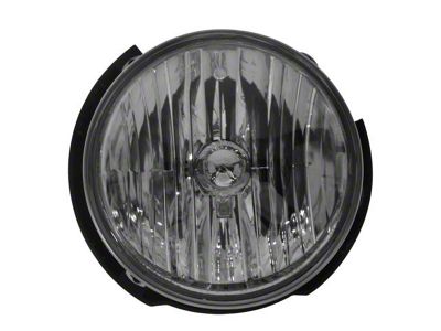 Halogen Headlight; Chrome Housing; Clear Lens; Passenger Side (07-18 Jeep Wrangler JK)
