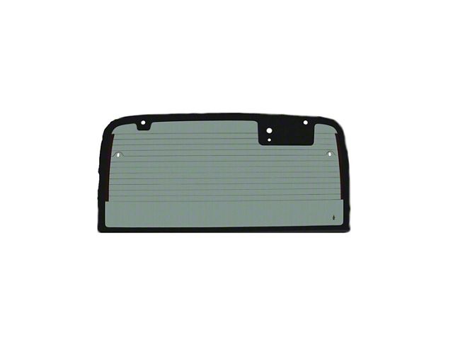 Jeep Wrangler Hard Top Back Glass with Defrost; Gray Tint (97-02 Jeep ...