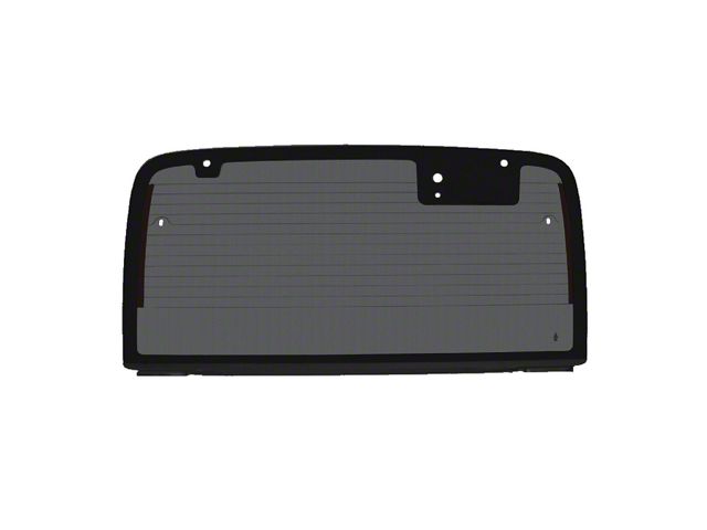 Jeep Wrangler Hard Top Back Glass with Defrost; Gray Tint (03-06 Jeep ...
