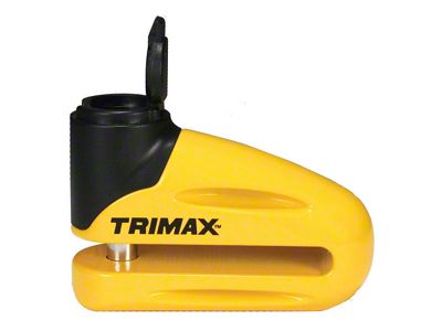 Hardened Metal Disc Lock with 10mm Pin; Long Throat; Yellow