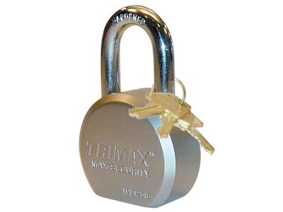 Hardened Solid Steel Padlock; 64mm Body; 1-1/4-Inch x 11mm Shackle