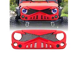 American Modified Hawke Grille; Red (07-18 Jeep Wrangler JK)