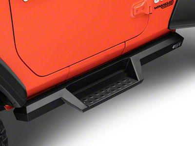 Westin HDX Drop Nerf Side Step Bars; Textured Black (18-25 Jeep Wrangler JL 2-Door)
