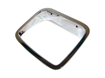 Headlight Bezel; Driver Side; Chrome (87-95 Jeep Wrangler YJ)