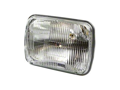 Headlight; Chrome Housing; Clear Lens (87-95 Jeep Wrangler YJ)