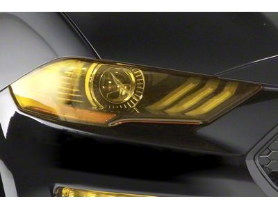 Headlight Covers; Transparent Yellow (97-06 Jeep Wrangler TJ)