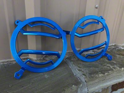 Headlight Guards; Hydro Blue (18-25 Jeep Wrangler JL)