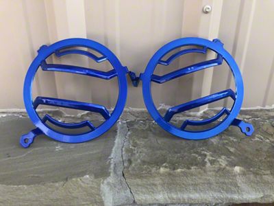 Headlight Guards; Ocean Blue (18-25 Jeep Wrangler JL)