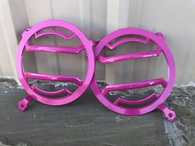 Headlight Guards; Passion Pink (18-25 Jeep Wrangler JL)