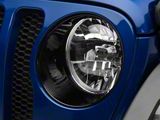 RedRock Headlight Trim; Black (18-25 Jeep Wrangler JL Sport)