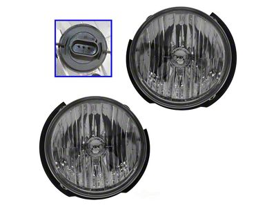 Headlights; Chrome Housing; Clear Lens (07-18 Jeep Wrangler JK)