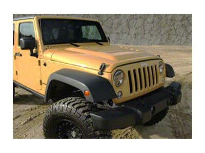 Heat Extractor Hood; Unpainted (07-12 Jeep Wrangler JK)