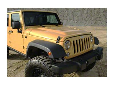 Heat Extractor Hood; Unpainted (13-18 Jeep Wrangler JK)