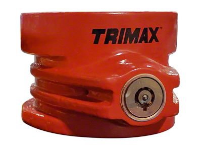 Heavy Duty 5th Wheel King Pin Lock; Red