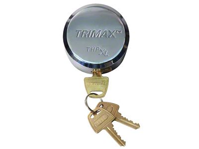 Hockey Puck Steel Trailer Door Lock; Rekeyable