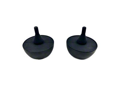 Hood Bumpers; Driver and Passenger Side (94-06 Jeep Wrangler YJ & TJ)