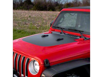 Hood Graphic; Black (18-25 Jeep Wrangler JL, Excluding Rubicon)