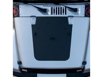 Hood Graphic; Matte Black (07-18 Jeep Wrangler JK)