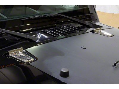 Hood Hinge Overlays; Polished (07-18 Jeep Wrangler JK)
