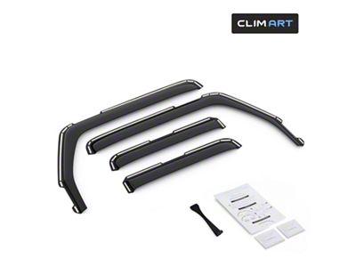 in-Channel Window Deflectors (07-18 Jeep Wrangler JK 4-Door)
