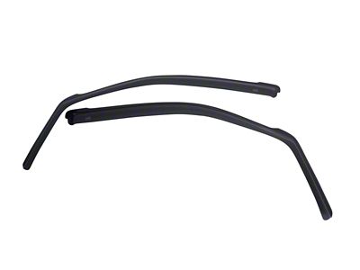 EGR In-Channel Window Visors; Front; Matte Black (07-18 Jeep Wrangler JK)