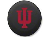 Indiana University Spare Tire Cover with Camera Port; Black (18-26 Jeep Wrangler JL)