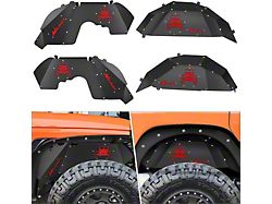 Inner Fender Liners; Front and Rear (18-25 Jeep Wrangler JL)