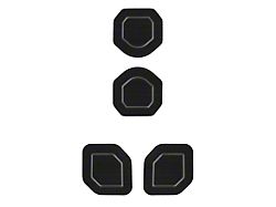 Interior Cup Holder Foam Inserts; 4-Piece Kit; Black/Gray (18-25 Jeep Wrangler JL)