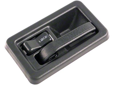 Interior Door Handle; Black; Driver Side (91-04 Jeep Wrangler YJ & TJ)