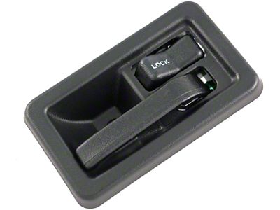 Interior Door Handle; Black; Passenger Side (91-04 Jeep Wrangler YJ & TJ)