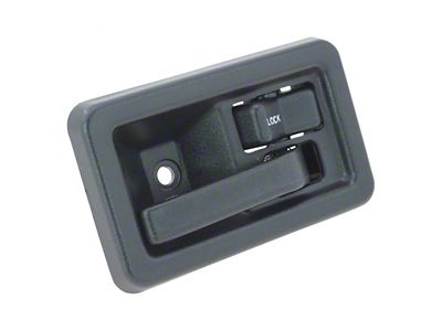 Interior Door Handle; Passenger Side; Black (91-04 Jeep Wrangler YJ & TJ)