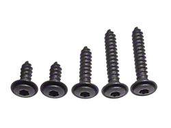 Interior Door Panel Screw Set; 5-Piece (97-06 Jeep Wrangler TJ)