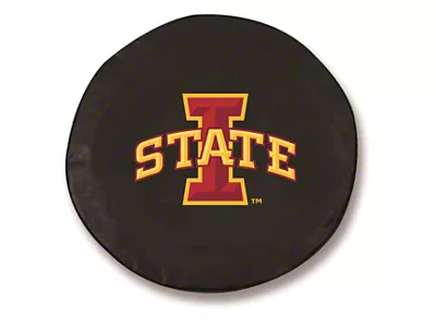 Iowa State University Spare Tire Cover with Camera Port; Black (18-25 Jeep Wrangler JL)