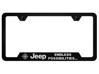 Jeep Endless Laser Etched Cut-Out Frame (Universal; Some Adaptation May Be Required)