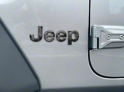 Jeep Fender Emblem Letter Overlays; Camouflage (18-25 Jeep Wrangler JL)