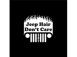 Jeep Hair Don't Care Seven Slot Spare Tire Cover with Camera Port; Black (18-25 Jeep Wrangler JL)