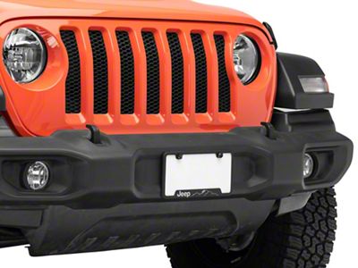 Jeep Mountain License Plate Frame; Rugged Black (Universal; Some Adaptation May Be Required)