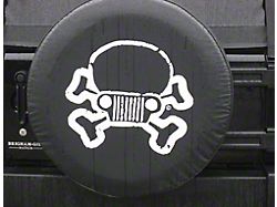 Jeep Skull and Crossbones Spare Tire Cover with Camera Port (18-25 Jeep Wrangler JL)