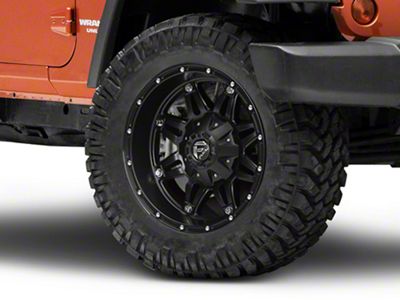 Fuel Wheels Hostage Matte Black Wheel; 20x9; 1mm Offset (07-18 Jeep Wrangler JK)