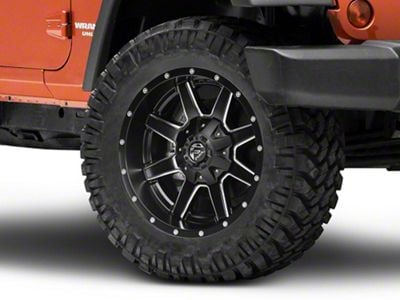 Fuel Wheels Maverick Matte Black Milled Wheel; 20x10; -18mm Offset (07-18 Jeep Wrangler JK)