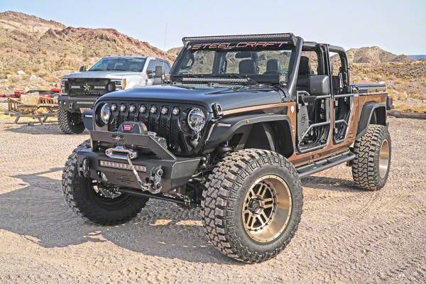Textured Black Front Bumper Cover Compatible With Jeep Wrangler 2007-2018 – Direct Replacement Polypropylene