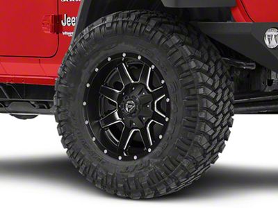 Fuel Wheels Maverick Matte Black Milled Wheel; 20x10; -18mm Offset (18-25 Jeep Wrangler JL)