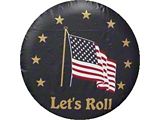 Let's Roll Spare Tire Cover with Camera Port; Black (18-25 Jeep Wrangler JL)