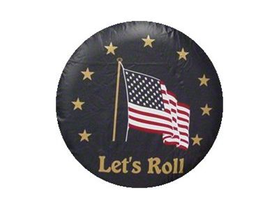 Let's Roll Spare Tire Cover with Camera Port; Black (18-25 Jeep Wrangler JL)