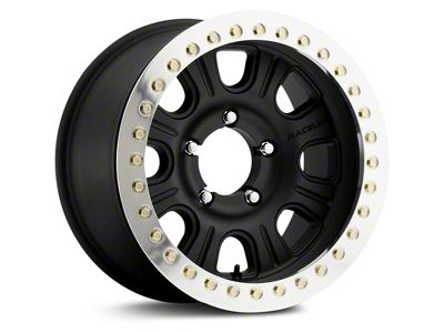 Raceline AL Monster True Beadlock Machined and Polished Wheel; 17x8.5; -25mm Offset (18-25 Jeep Wrangler JL)
